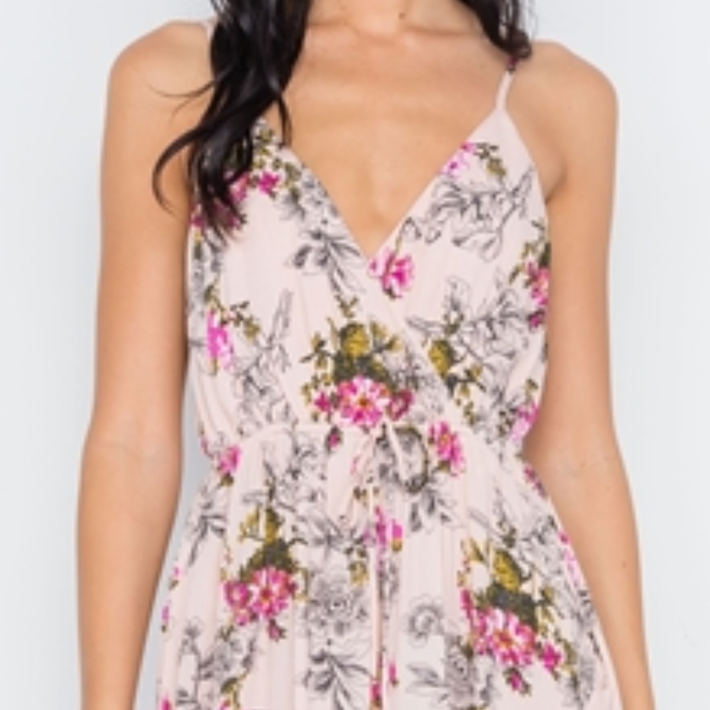 Last 1! FLORAL HIGH LOW MAXI DRESS - Picture 5 of 8